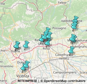 Mappa Vicolo Parolini, 36061 Bassano del Grappa VI, Italia (15.73875)