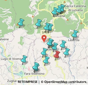 Mappa Via Fontana, 36040 Salcedo VI, Italia (1.945)