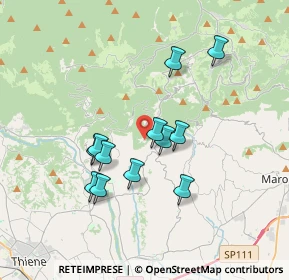 Mappa Via Fontana, 36040 Salcedo VI, Italia (3.0975)