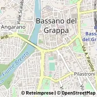 Kaart Bassano del Grappa