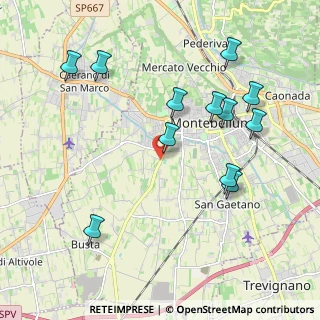 Mappa Via dei Loret, 31044 Montebelluna TV, Italia (2.15333)