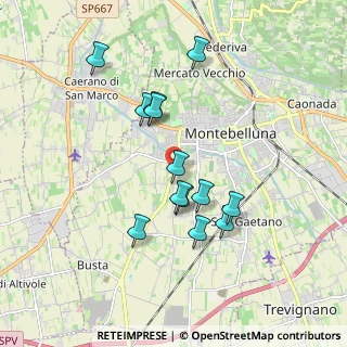 Mappa Via dei Loret, 31044 Montebelluna TV, Italia (1.62385)