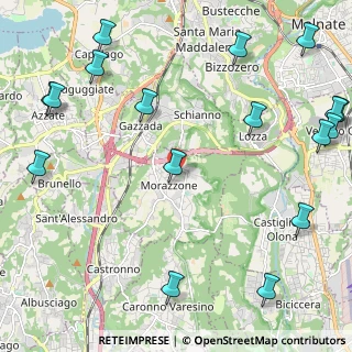 Mappa Via XXVI Agosto, 21040 Morazzone VA, Italia (3.11824)