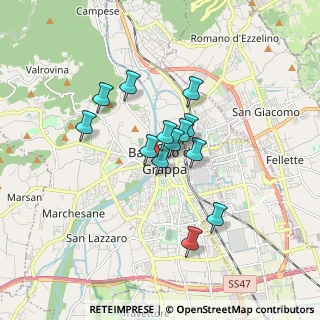 Mappa Via Zaccaria Bricito, 36061 Bassano del Grappa VI, Italia (1.23846)