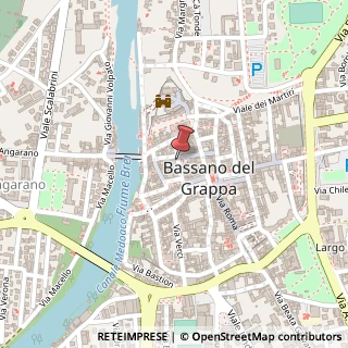 Mappa Via Zaccaria Bricito, 24, 36061 Bassano del Grappa, Vicenza (Veneto)