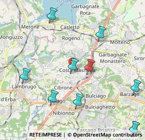 Mappa 23845 Costa Masnaga LC, Italia (2.73455)