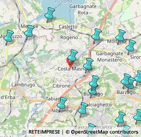 Mappa 23845 Costa Masnaga LC, Italia (2.89421)