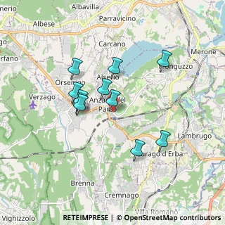 Mappa 22040 Anzano del Parco CO, Italia (1.48545)