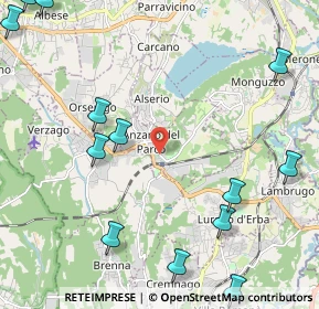 Mappa 22040 Anzano del Parco CO, Italia (3.01692)