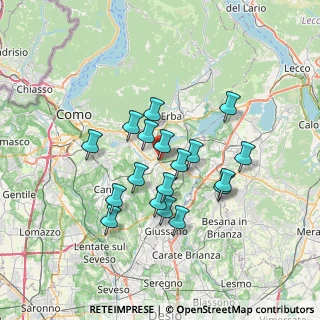 Mappa 22040 Anzano del Parco CO, Italia (5.79611)