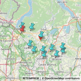 Mappa 22040 Anzano del Parco CO, Italia (7.26667)