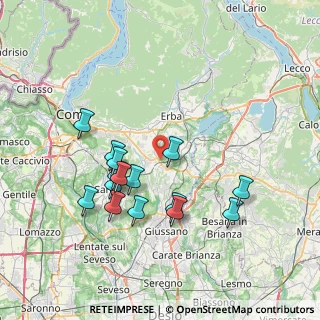 Mappa 22040 Anzano del Parco CO, Italia (7.07333)