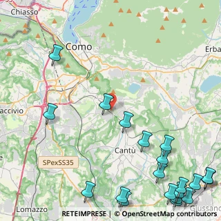 Mappa Via Canturina, 22070 Capiago Intimiano CO, Italia (7.0175)