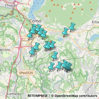 Mappa Via Canturina, 22070 Capiago Intimiano CO, Italia (3.22)