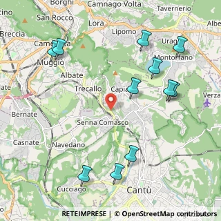 Mappa Via Canturina, 22070 Capiago Intimiano CO, Italia (2.48182)