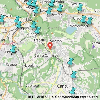 Mappa Via Canturina, 22070 Capiago Intimiano CO, Italia (3.36474)