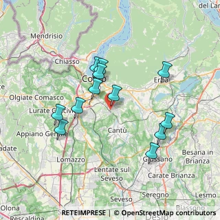 Mappa Via Canturina, 22070 Capiago Intimiano CO, Italia (6.70417)