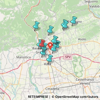 Mappa Via Pietro Gheno, 36060 Romano D'ezzelino VI, Italia (4.71214)