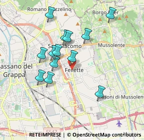 Mappa Via Don Pietro Gheno, 36060 Romano D'ezzelino VI, Italia (1.64462)