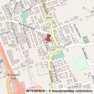 Mappa Via Pietro Gheno, 25, 36060 Romano d'Ezzelino, Vicenza (Veneto)