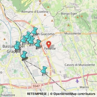 Mappa Via Pietro Gheno, 36060 Romano D'ezzelino VI, Italia (2.12538)