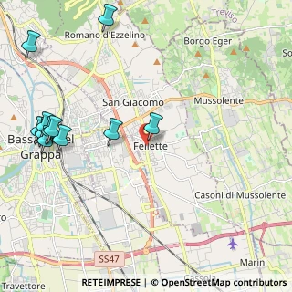 Mappa Via Pietro Gheno, 36060 Romano D'ezzelino VI, Italia (2.75667)