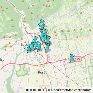 Mappa Via Pietro Gheno, 36060 Romano D'ezzelino VI, Italia (2.19)