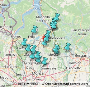 Mappa Via Provinciale per Sirone, 23843 Dolzago LC, Italia (11.192)