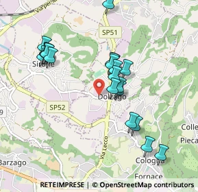 Mappa Via Provinciale per Sirone, 23843 Dolzago LC, Italia (0.888)