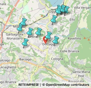 Mappa Via Provinciale per Sirone, 23843 Dolzago LC, Italia (1.95923)