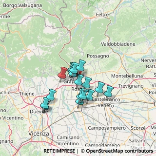 Mappa Via Don G. Tescaro, 36060 Romano D'ezzelino VI, Italia (10.07353)