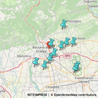 Mappa Via Don G. Tescaro, 36060 Romano D'ezzelino VI, Italia (6.72455)