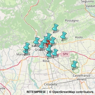 Mappa Via Don G. Tescaro, 36060 Romano D'ezzelino VI, Italia (4.86231)