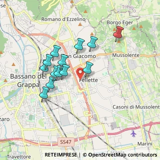 Mappa Via Don G. Tescaro, 36060 Romano D'ezzelino VI, Italia (1.59923)