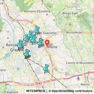 Mappa Via Don G. Tescaro, 36060 Romano D'ezzelino VI, Italia (1.85154)