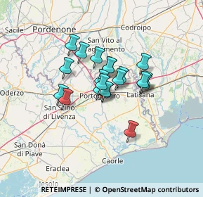 Mappa Via Friuli, 30026 Portogruaro VE, Italia (8.6265)