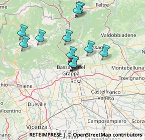 Mappa Bassano Del Grappa-St.Fs, 36061 Bassano del Grappa VI, Italia (12.44667)