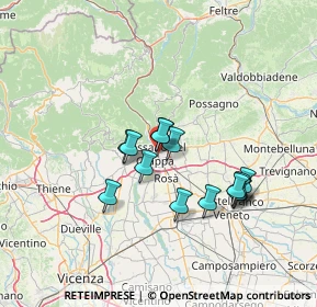 Mappa Bassano Del Grappa-St.Fs, 36061 Bassano del Grappa VI, Italia (11.40571)