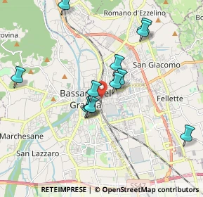 Mappa Bassano Del Grappa-St.Fs, 36061 Bassano del Grappa VI, Italia (1.75)