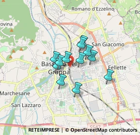 Mappa Bassano Del Grappa-St.Fs, 36061 Bassano del Grappa VI, Italia (1.05833)