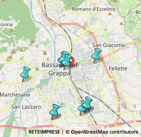 Mappa Bassano Del Grappa-St.Fs, 36061 Bassano del Grappa VI, Italia (1.79364)