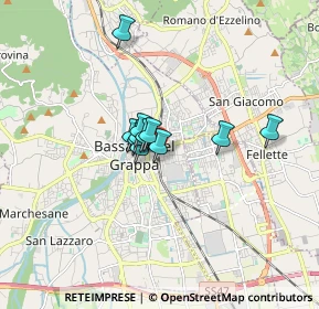 Mappa Bassano Del Grappa-St.Fs, 36061 Bassano del Grappa VI, Italia (0.99636)