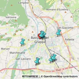 Mappa Vicolo Zudei, 36061 Bassano del Grappa VI, Italia (1.70364)