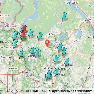 Mappa Via Valera, 22040 Anzano del Parco CO, Italia (9.138)