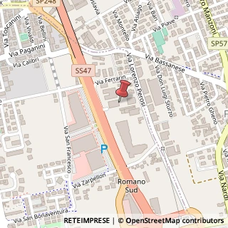 Mappa Via A. Ferrarin, 91, 36022 Cassola, Vicenza (Veneto)