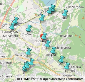 Mappa Via Corsica, 23843 Dolzago LC, Italia (2.36278)