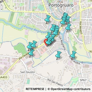 Mappa Via Ragazzi del, 30026 Portogruaro VE, Italia (0.383)