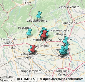 Mappa Piazza Tartini Giovanni, 31044 Montebelluna TV, Italia (10.6915)