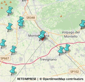 Mappa Via Maltoni Prof. Cesare, 31044 Montebelluna TV, Italia (6.10824)