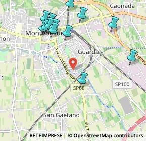 Mappa Via Maltoni Prof. Cesare, 31044 Montebelluna TV, Italia (1.20143)